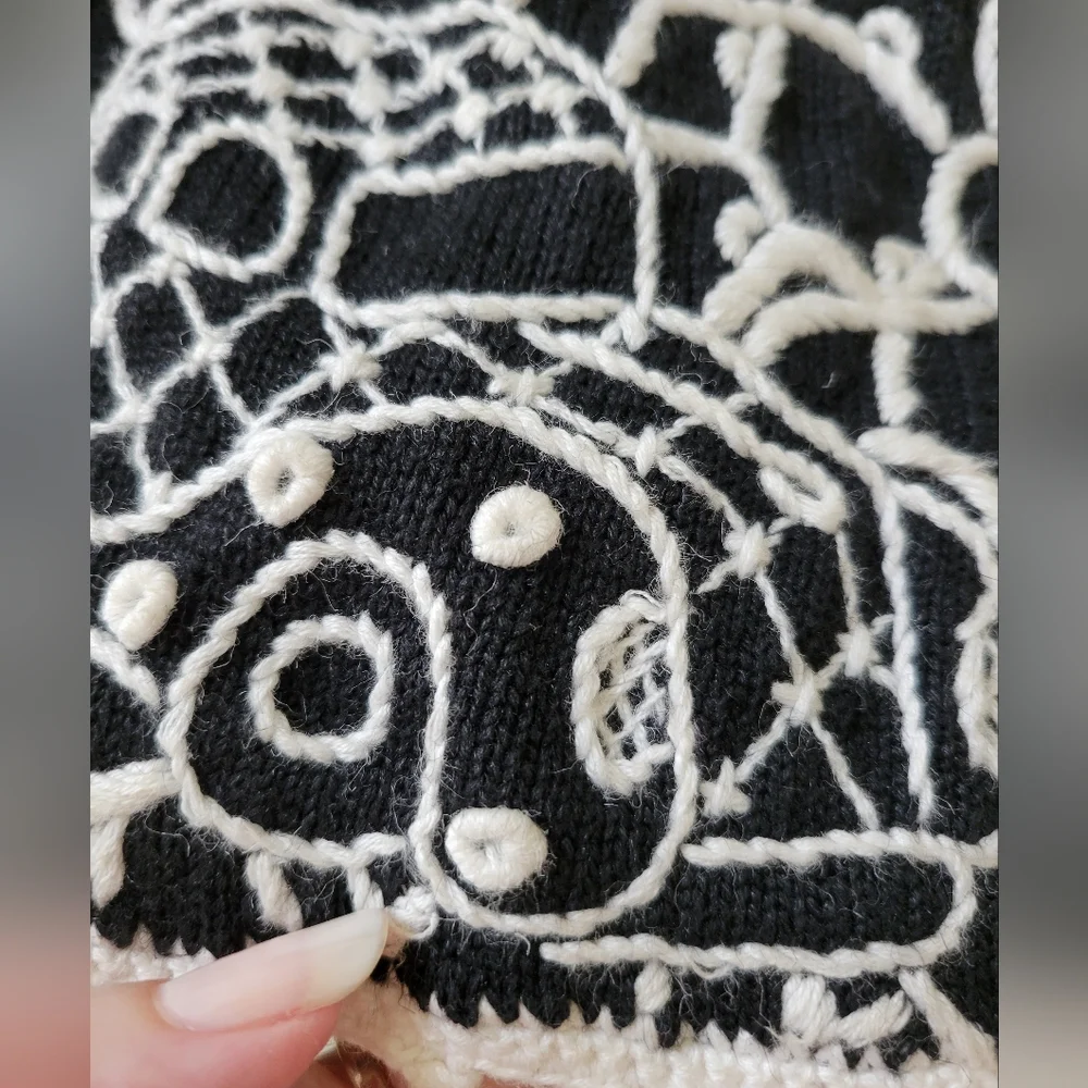 Michael Simon Car Crochet Edge Cotton Cardigan - Picture 3 of 10